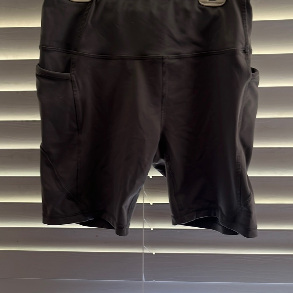 Gray biker shorts